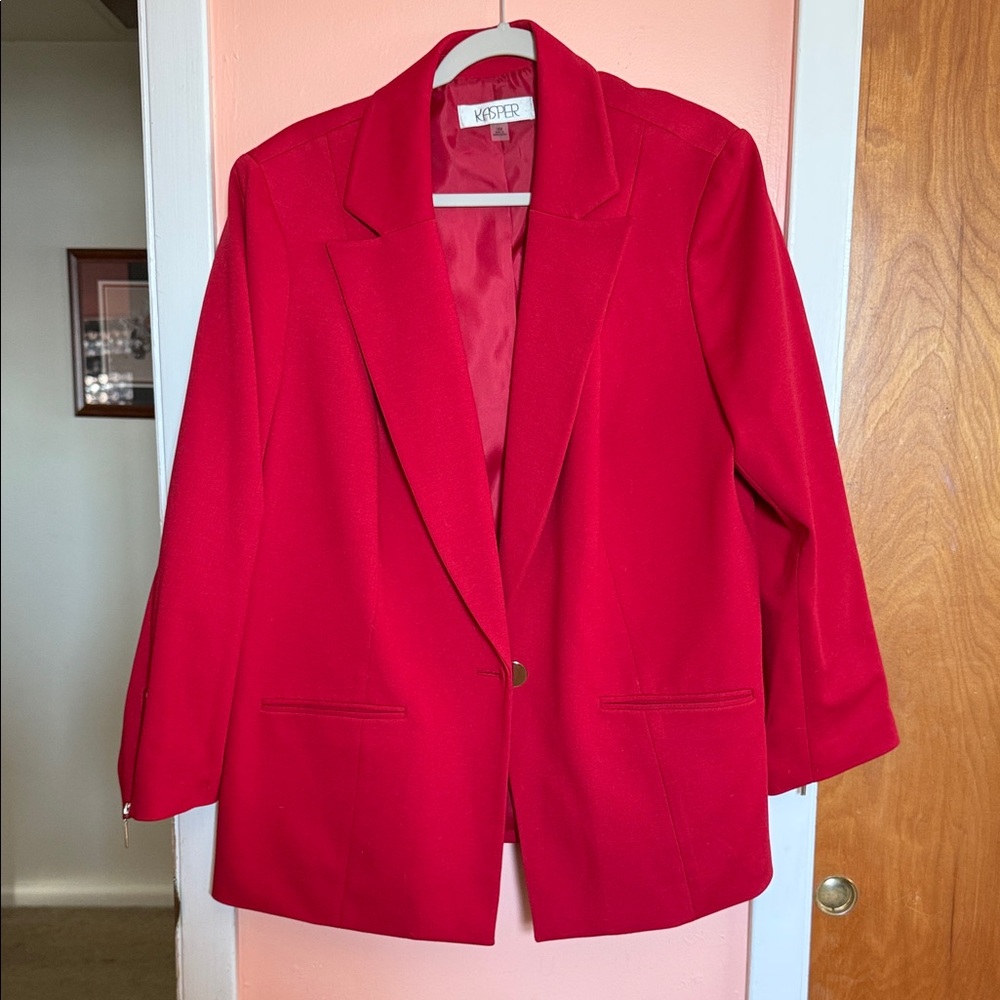 Kasper Red Women's Blazer